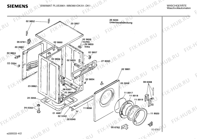 Схема №4 WM39010DK SIWAMAT PLUS 3901 с изображением Панель для стиралки Siemens 00272940