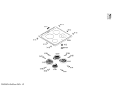 Схема №4 HCE743220G с изображением Стеклокерамика для плиты (духовки) Bosch 00249640