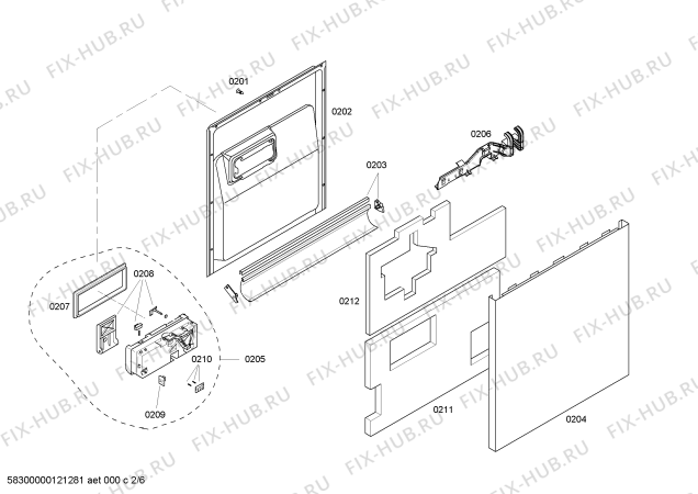 Схема №5 SHI66A05UC Bosch с изображением Кнопка для посудомойки Bosch 00418451