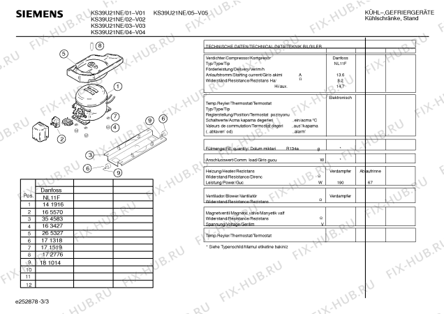 Схема №2 KS39U21NE с изображением Дверь для холодильной камеры Siemens 00216853