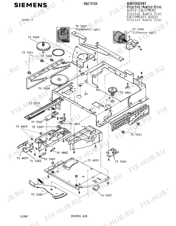 Схема №6 RA737G4 с изображением Лазерный блок для звукотехники Siemens 00755261