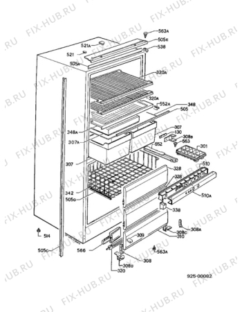 Взрыв-схема холодильника Electrolux ER3122I - Схема узла Housing 001