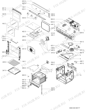 Схема №1 101 230 05 с изображением Дверка для электропечи Whirlpool 481245059811