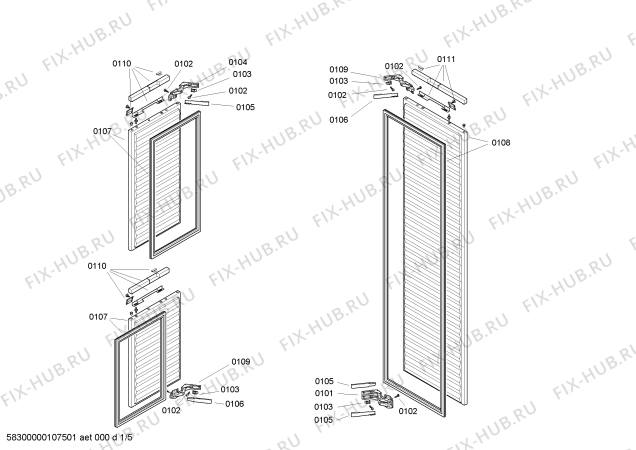 Схема №5 IK362251 с изображением Цокольная панель для холодильной камеры Bosch 00474885