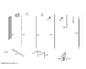Схема №7 T36IT71NNP с изображением Монтажный набор для холодильной камеры Bosch 00678984