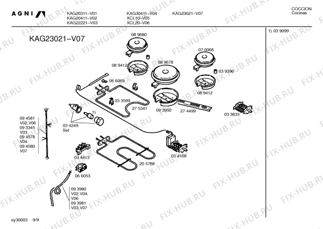 Схема №9 XCL20 с изображением Соединительный кабель для электропечи Bosch 00094581