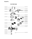 Схема №1 RO1783R1/4Q0 с изображением Крышка для мини-пылесоса Rowenta RS-RT9938