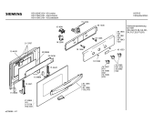Схема №4 HB11124EU с изображением Передняя часть корпуса для духового шкафа Siemens 00361835
