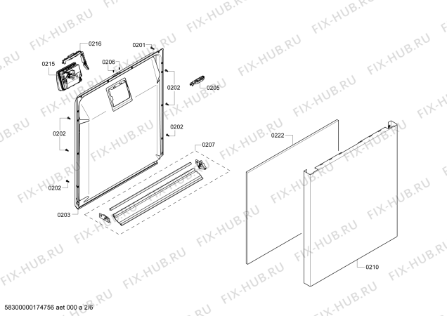 Взрыв-схема посудомоечной машины Kenmore S36KML35UC Kenmore - Схема узла 02