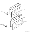 Схема №4 DC7013101M с изображением Панель для духового шкафа Aeg 5615043618