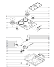 Схема №1 KK62EX1 (348054, P6S) с изображением Держатель для плиты (духовки) Gorenje 389445