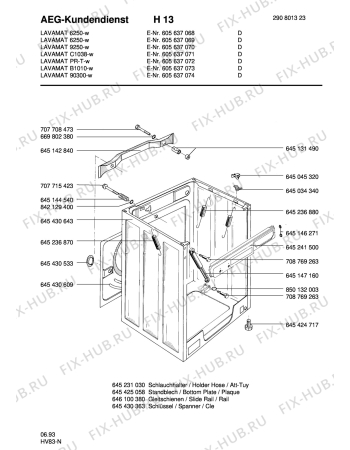 Взрыв-схема стиральной машины Aeg LAV6250-10 - Схема узла Housing 001