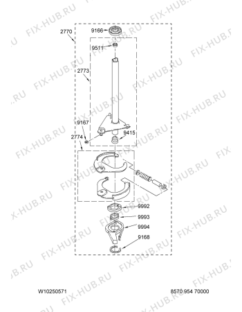 Схема №9 YMET3800TW2 с изображением Труба для стиральной машины Whirlpool 481953028967