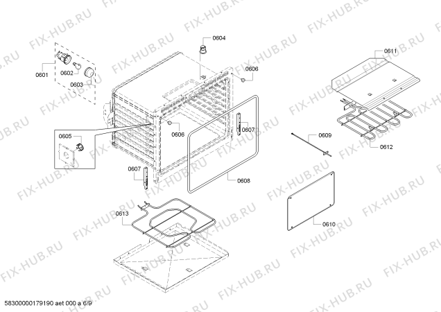 Взрыв-схема плиты (духовки) Bosch HBL8661UC Bosch - Схема узла 07