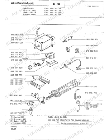 Взрыв-схема посудомоечной машины Aeg LAVSAPHIR 802SL - Схема узла Section7