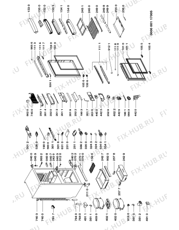 Схема №1 ART 855/G с изображением Сенсорная панель для холодильной камеры Whirlpool 481945299935