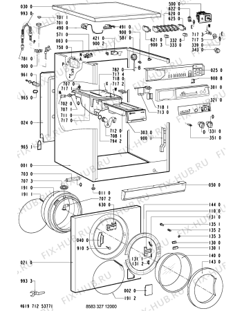 Схема №2 WA 5741-NL с изображением Декоративная панель для стиральной машины Whirlpool 481245210358