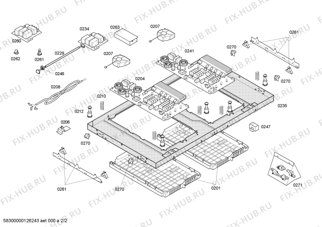 Схема №1 T4583N2 induc.neff.80.tc_twist.inox.4i(b+wp) с изображением Стеклокерамика для плиты (духовки) Bosch 00479602