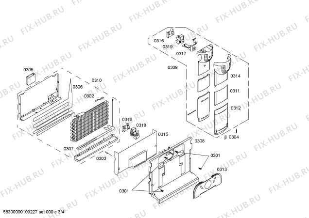 Схема №2 KGU44123FF с изображением Рамка для холодильника Bosch 00491237
