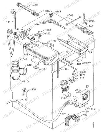 Взрыв-схема стиральной машины Zanussi FJS1476 - Схема узла Hydraulic System 272