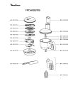 Схема №5 FP741127/700 с изображением Элемент корпуса для кухонного измельчителя Moulinex MS-5909881