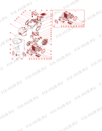 Схема №1 AES1951 с изображением Уплотнитель для пылесоса Aeg 4055210225