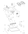 Схема №1 TG642IXGH (F062232) с изображением Рассекатель для электропечи Indesit C00274078