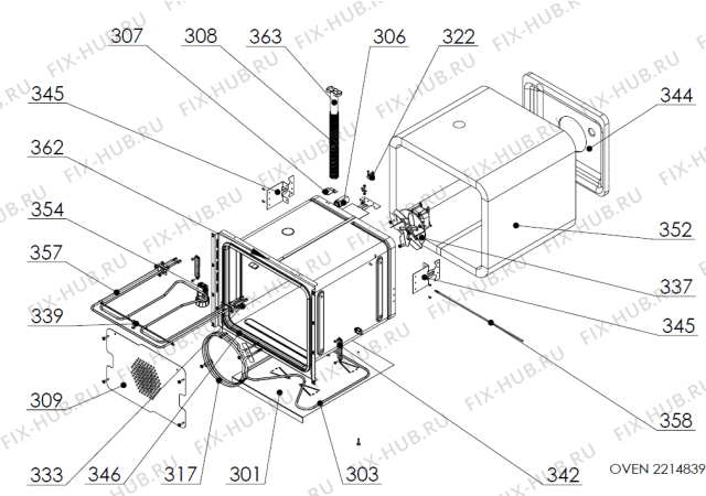 Взрыв-схема вытяжки Gorenje C461K A42001120 FI   -White FS 50 (182473, A42001120) - Схема узла 03