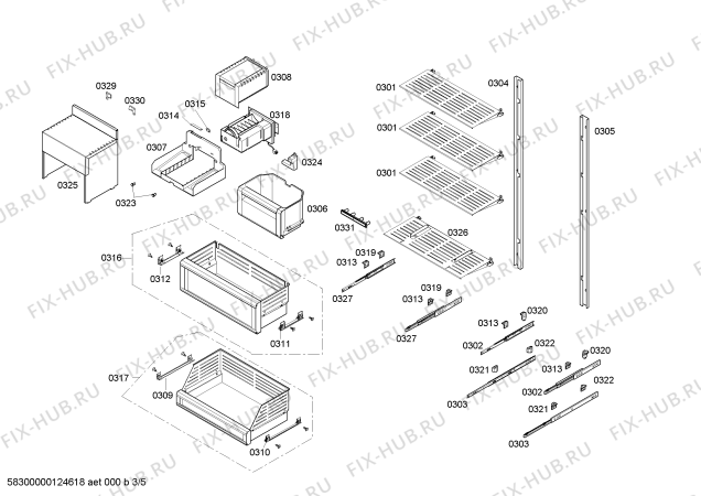 Схема №4 FIN30MIIL5 с изображением Тэн оттайки для холодильной камеры Bosch 00478406