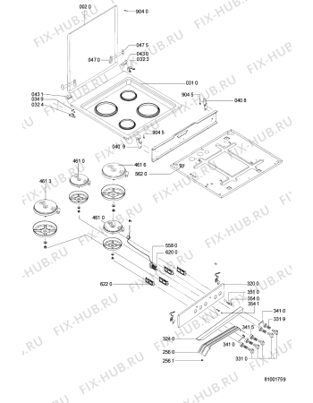 Схема №2 ACM 827 WH с изображением Обшивка для электропечи Whirlpool 481245248217