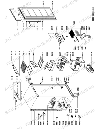 Схема №1 AFG 8164/IX с изображением Вставка для холодильной камеры Whirlpool 481246049762