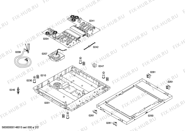 Взрыв-схема плиты (духовки) Siemens EH611TA11E SE.4I.60.BAS.X.X.NOFRAME - Simplify - Схема узла 02