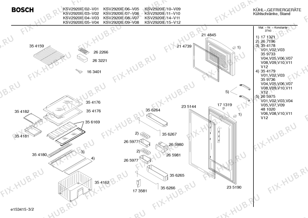 Взрыв-схема холодильника Bosch KSV2920IE - Схема узла 02