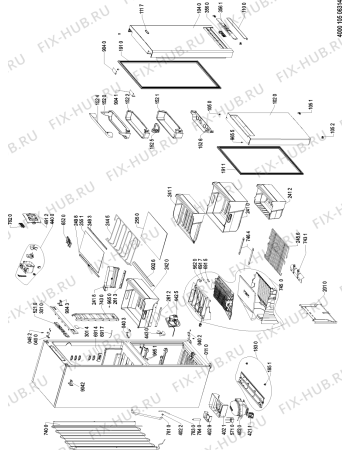 Схема №2 WBV3699 NFC IX с изображением Дверка для холодильной камеры Whirlpool 481010430725