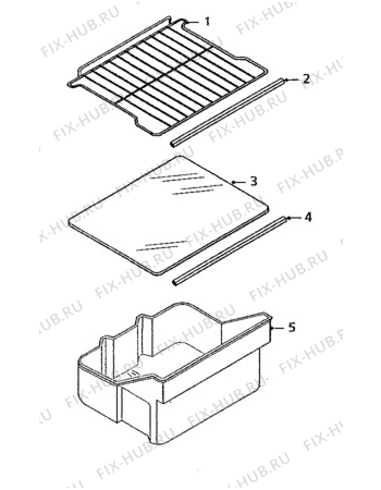 Взрыв-схема холодильника Acec RCO2801 - Схема узла Furniture