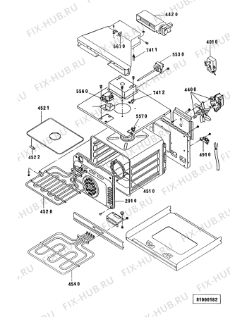 Схема №3 BZLP 3003 WS с изображением Переключатель для плиты (духовки) Whirlpool 481941379106