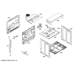 Схема №4 HBA41R420E Horno bosch indep.multif.blnc.c/minutero с изображением Передняя часть корпуса для электропечи Bosch 00673148