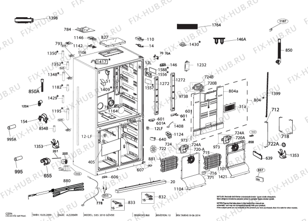 Схема №5 GNE114670X (7234746984) с изображением Вапорайзер для холодильной камеры Beko 5924320200