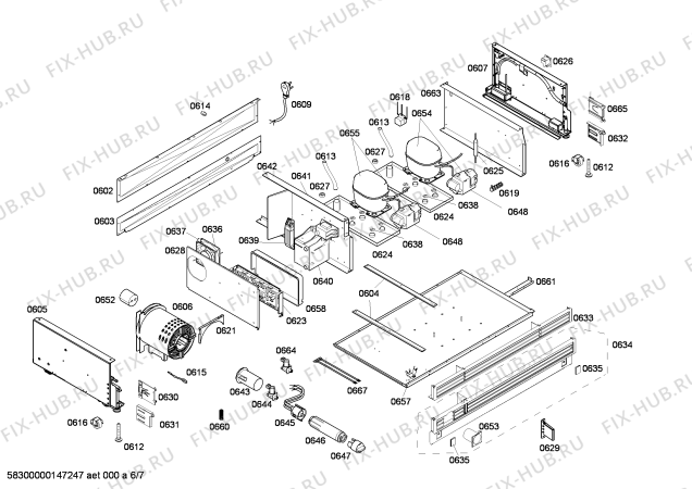 Схема №5 T36IB70NSP Thermador с изображением Монтажный набор для холодильника Bosch 00679225