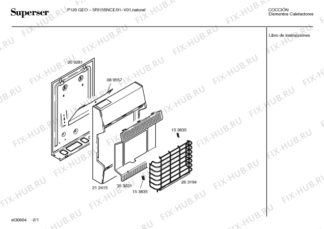 Схема №2 P120NATCL Superser с изображением Трубка горелки для ветродува Bosch 00265173