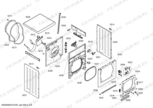 Схема №5 WTL6106GB Classixx Condenser с изображением Предохранитель для сушилки Bosch 00180746