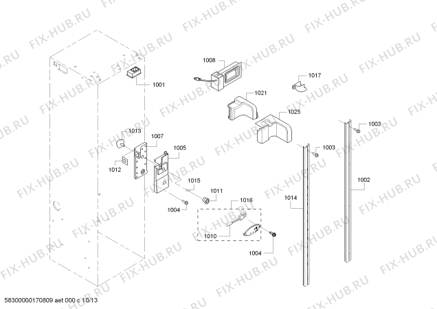 Схема №12 T42BD810NS с изображением Патрубок для посудомойки Bosch 00622221