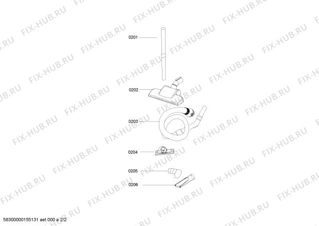 Схема №2 AS2200 с изображением Крышка для пылесоса Bosch 00654699
