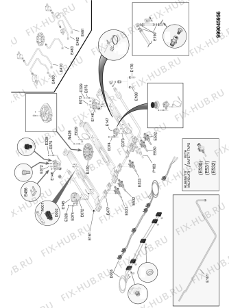 Схема №4 ACM 404/1 с изображением Пламярассекатель для электропечи Whirlpool 482000025727