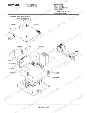 Схема №29 RS274R6 с изображением Головка воспроизведения и записи для телевизора Siemens 00795038