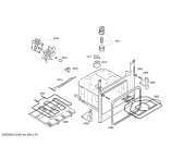 Схема №4 3HF504XP с изображением Передняя часть корпуса для электропечи Bosch 00662340