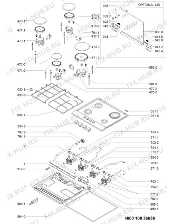 Схема №1 AKR 351/IX с изображением Шланг для плиты (духовки) Whirlpool 481010804871