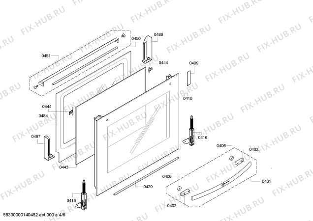 Схема №4 B15P42S0GB с изображением Панель управления для плиты (духовки) Bosch 00675276