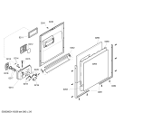 Схема №4 SGD84M32 с изображением Передняя панель для электропосудомоечной машины Bosch 00448975