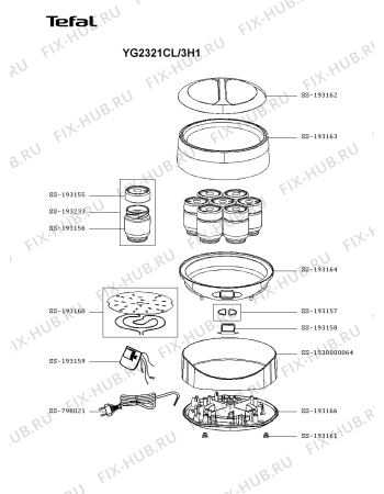 Схема №1 YG2321CL/3H1 с изображением Другое для йогуртници Tefal SS-1530000064